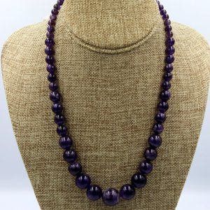 Purple Jade Necklace  -  321 Carats